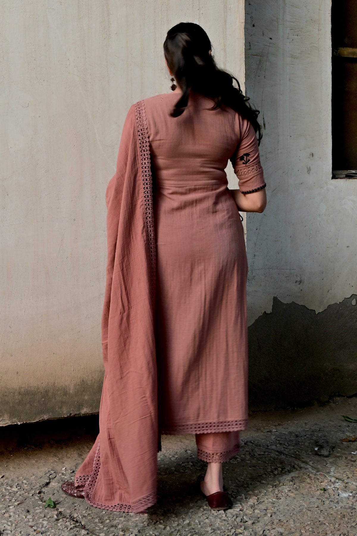 Blush Affair High Slit Set