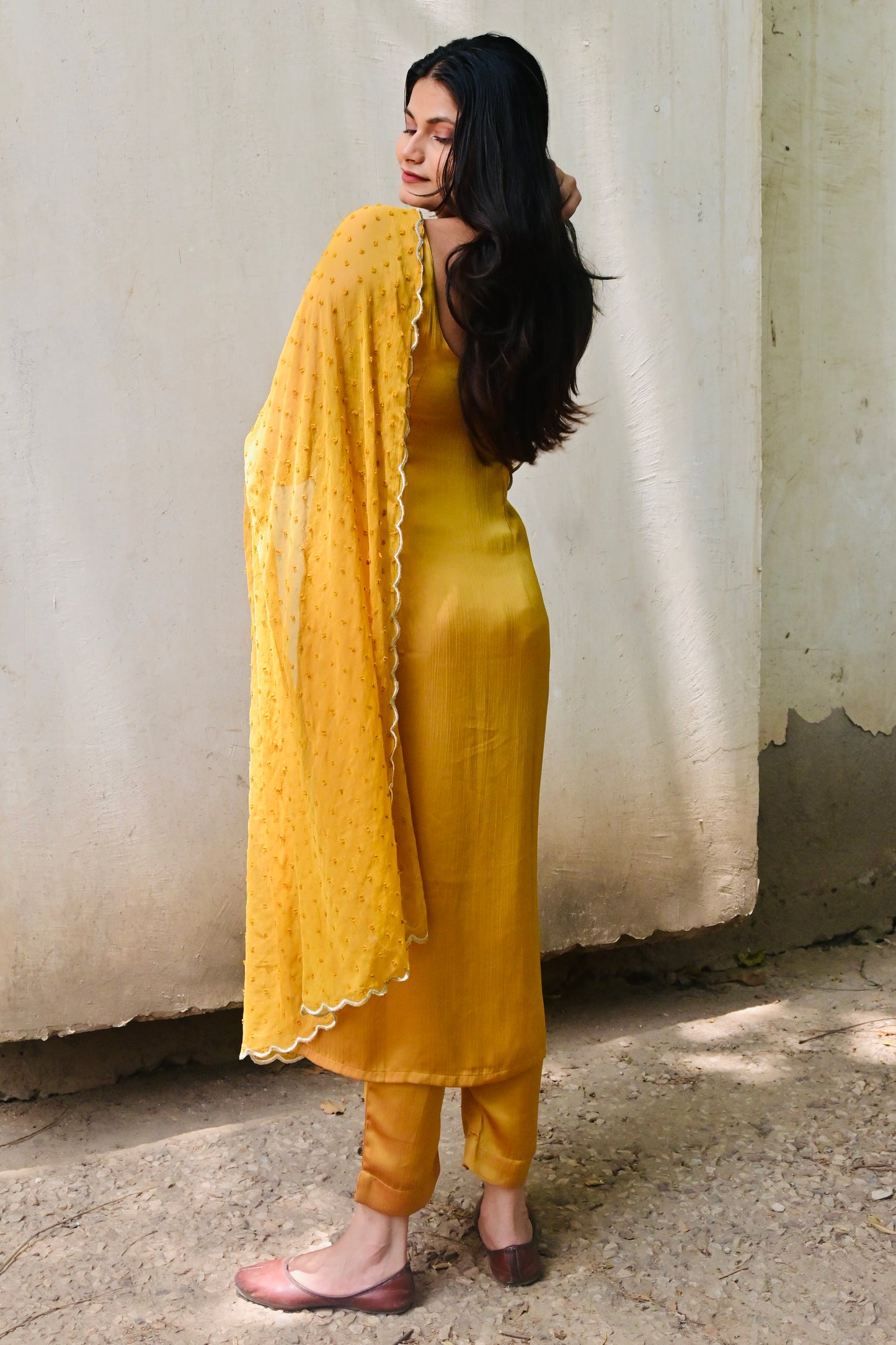 Mustard Melody Suit Set