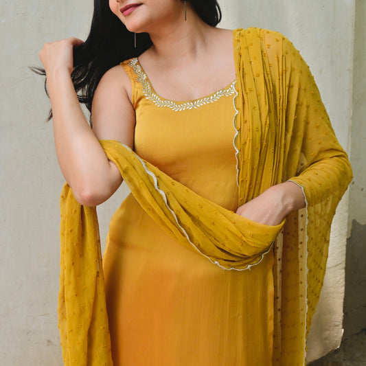 Mustard Melody Suit Set