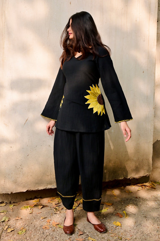 Ebony Sunflower Co-Ord Set