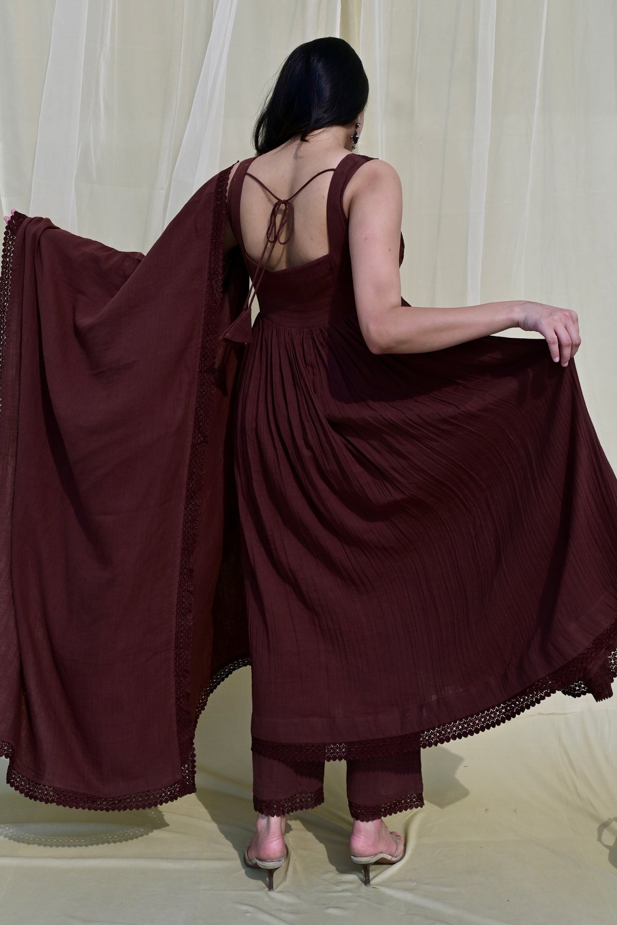 Mocha Muse Suit Set (Flared)
