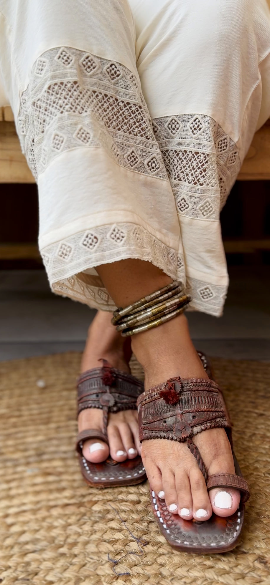 Off White Palazzo Pants