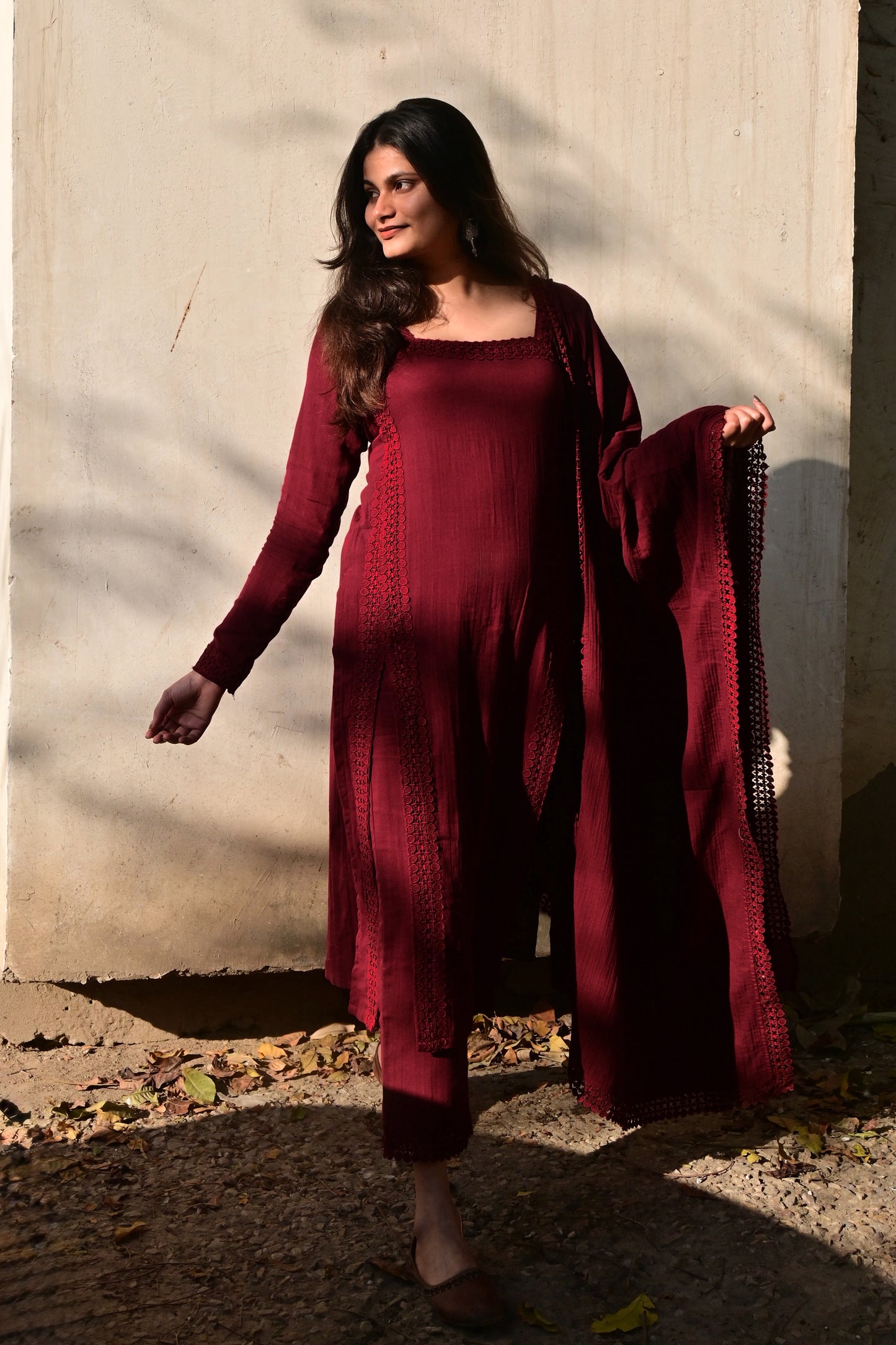 Gulaab-e-Noor Suit Set (Full Sleeves)