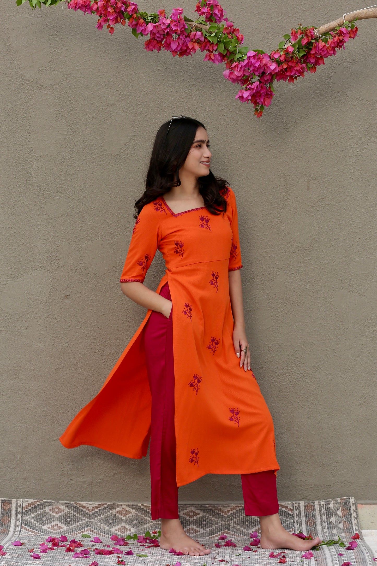 Tangerine blossom set