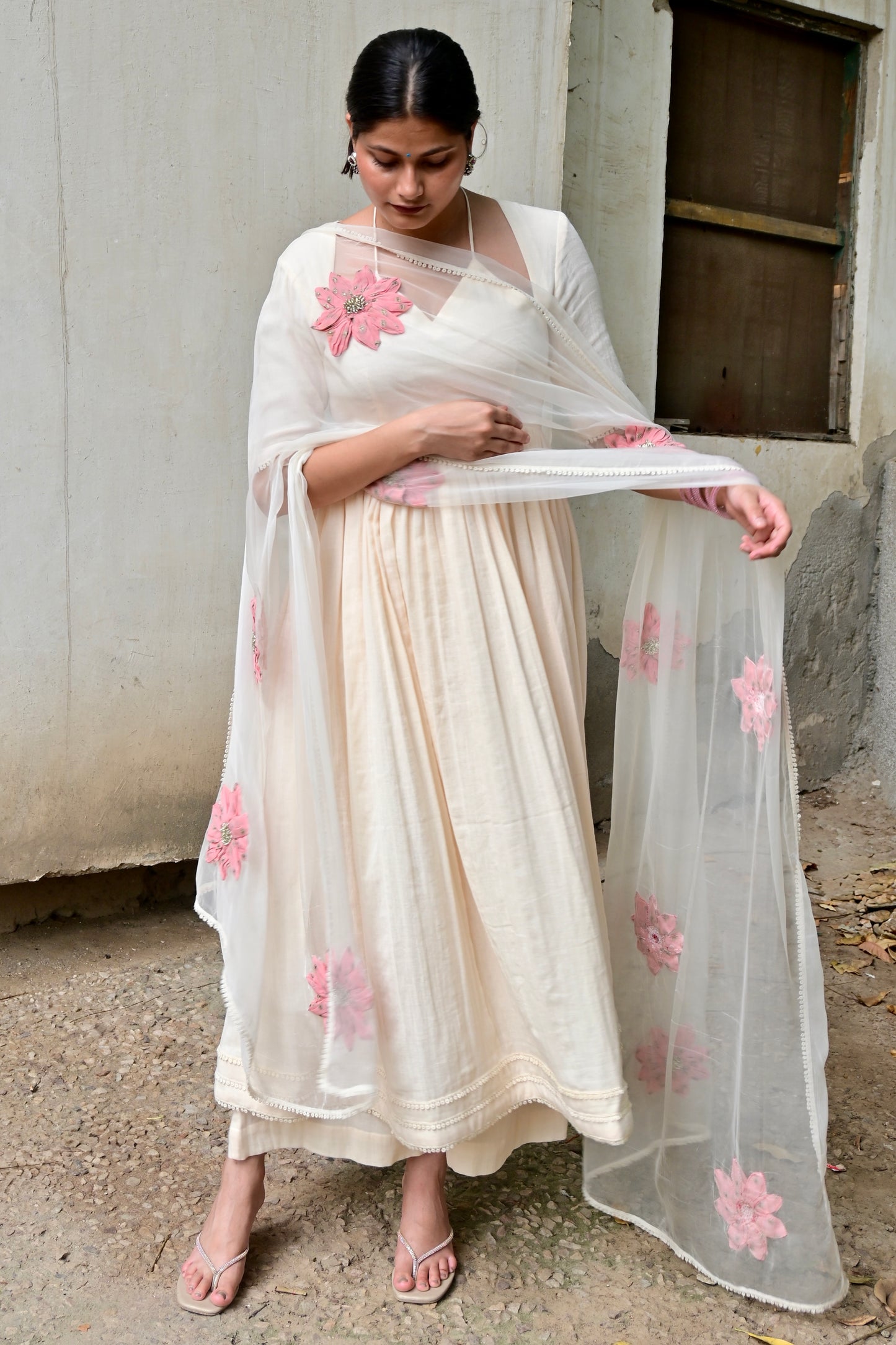 Blush Symphony Suit Set (With sleeves)
