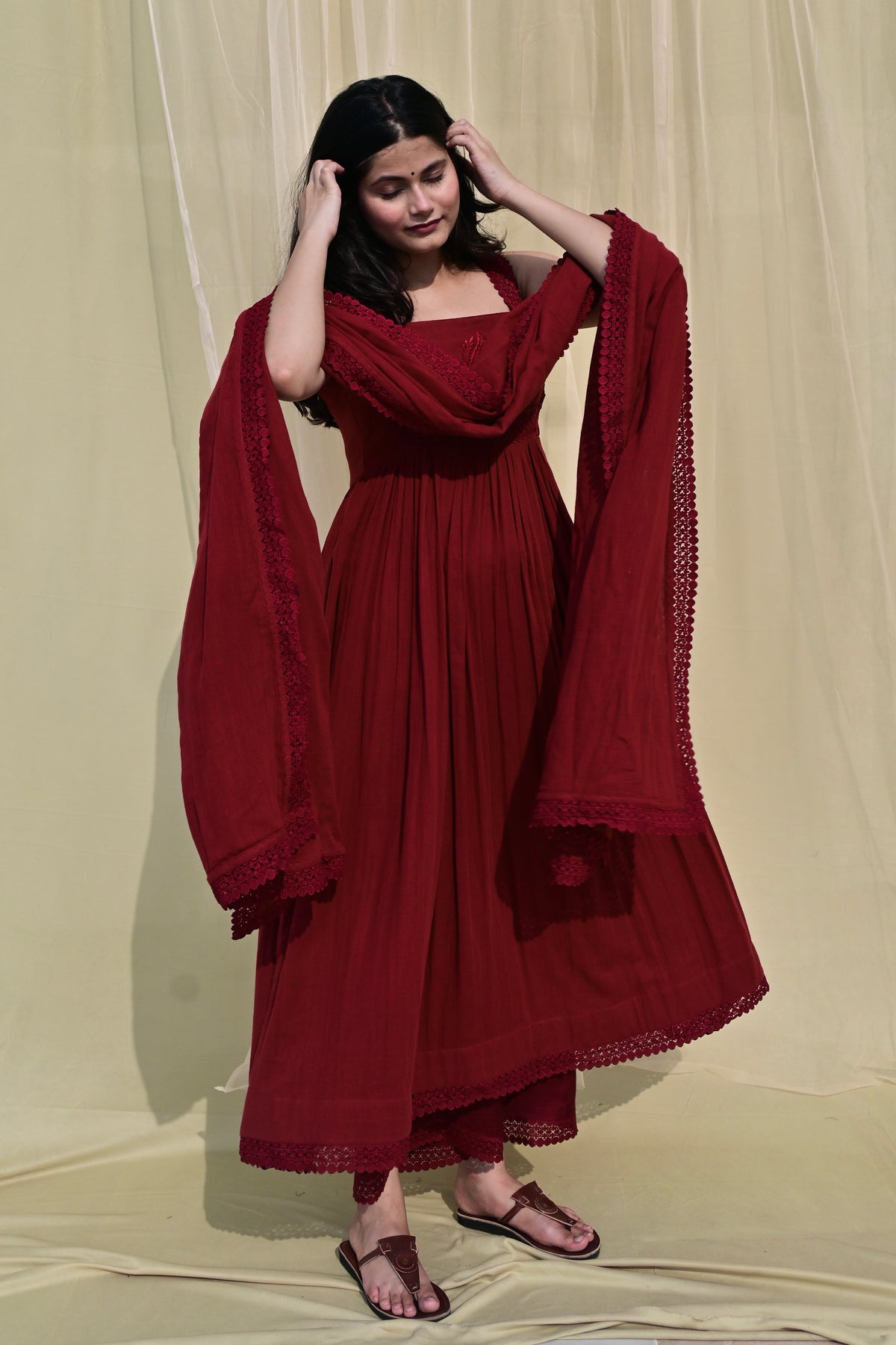 Gulaab-e-Noor Suit Set (Flared)