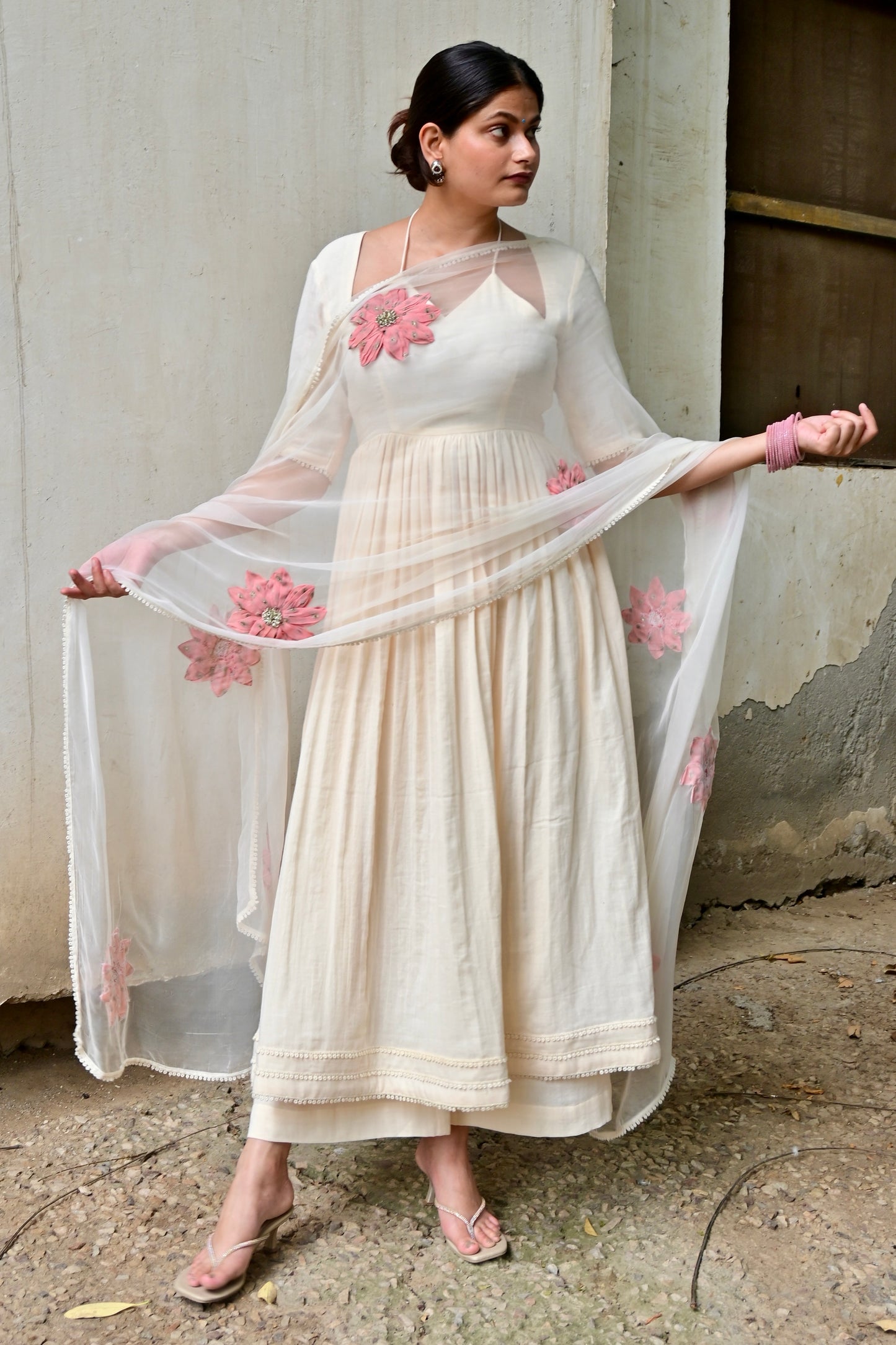 Blush Symphony Suit Set (With sleeves)