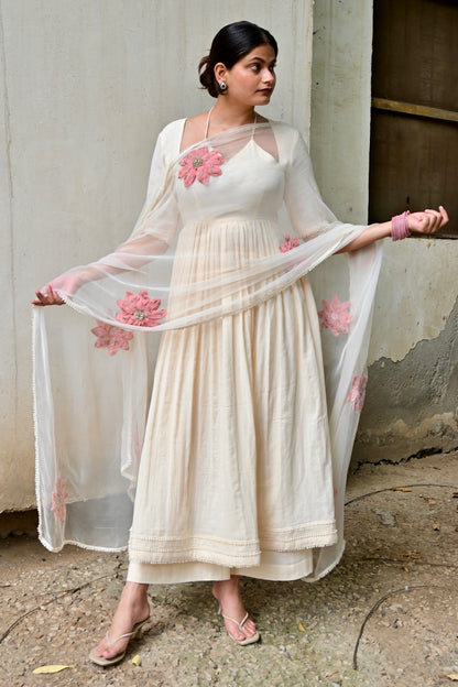 Blush Symphony Suit Set (With sleeves)
