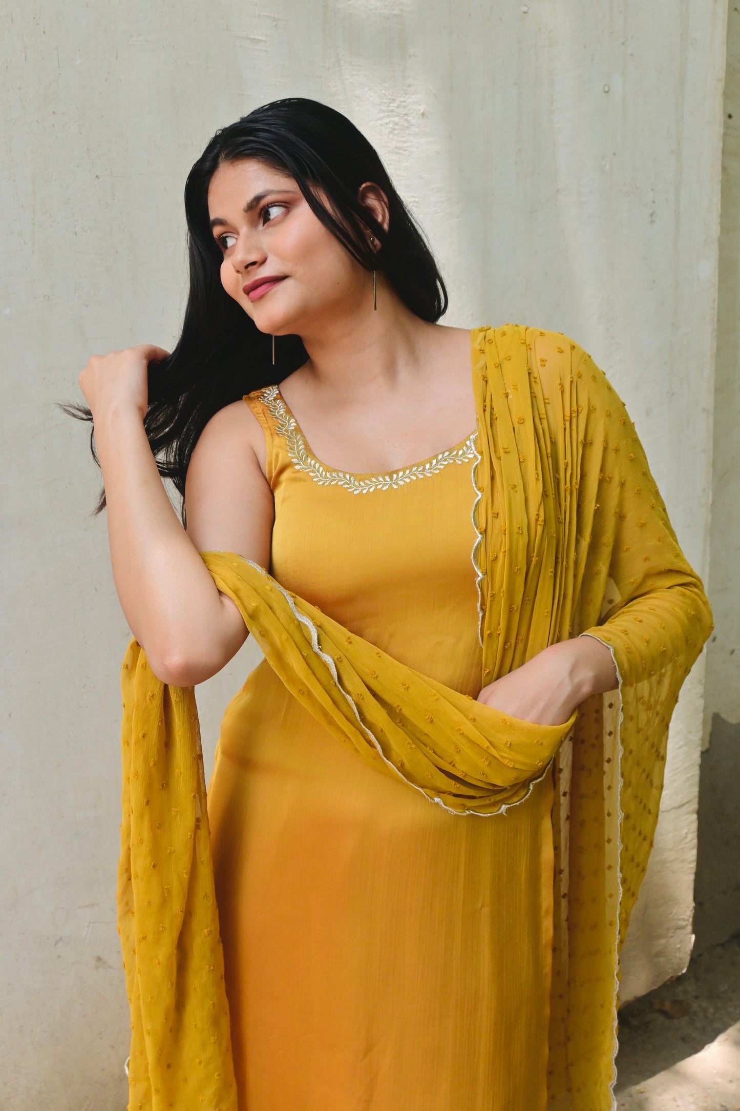 Mustard Melody Suit Set