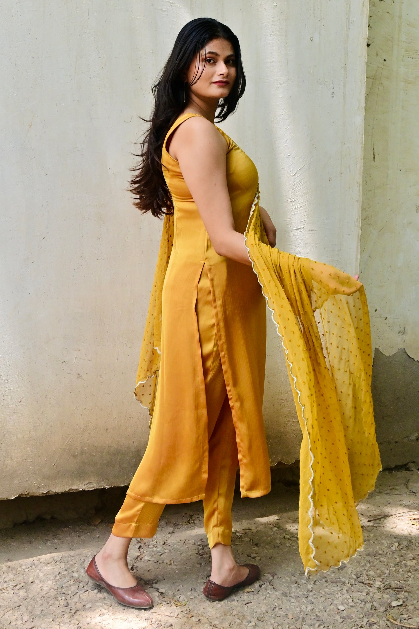 Mustard Melody Suit Set