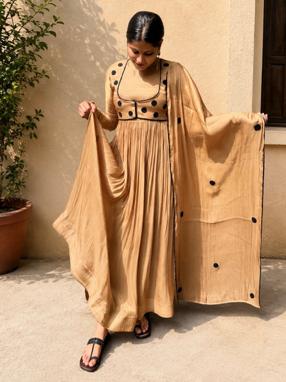 The Golden Hour Anarkali Set