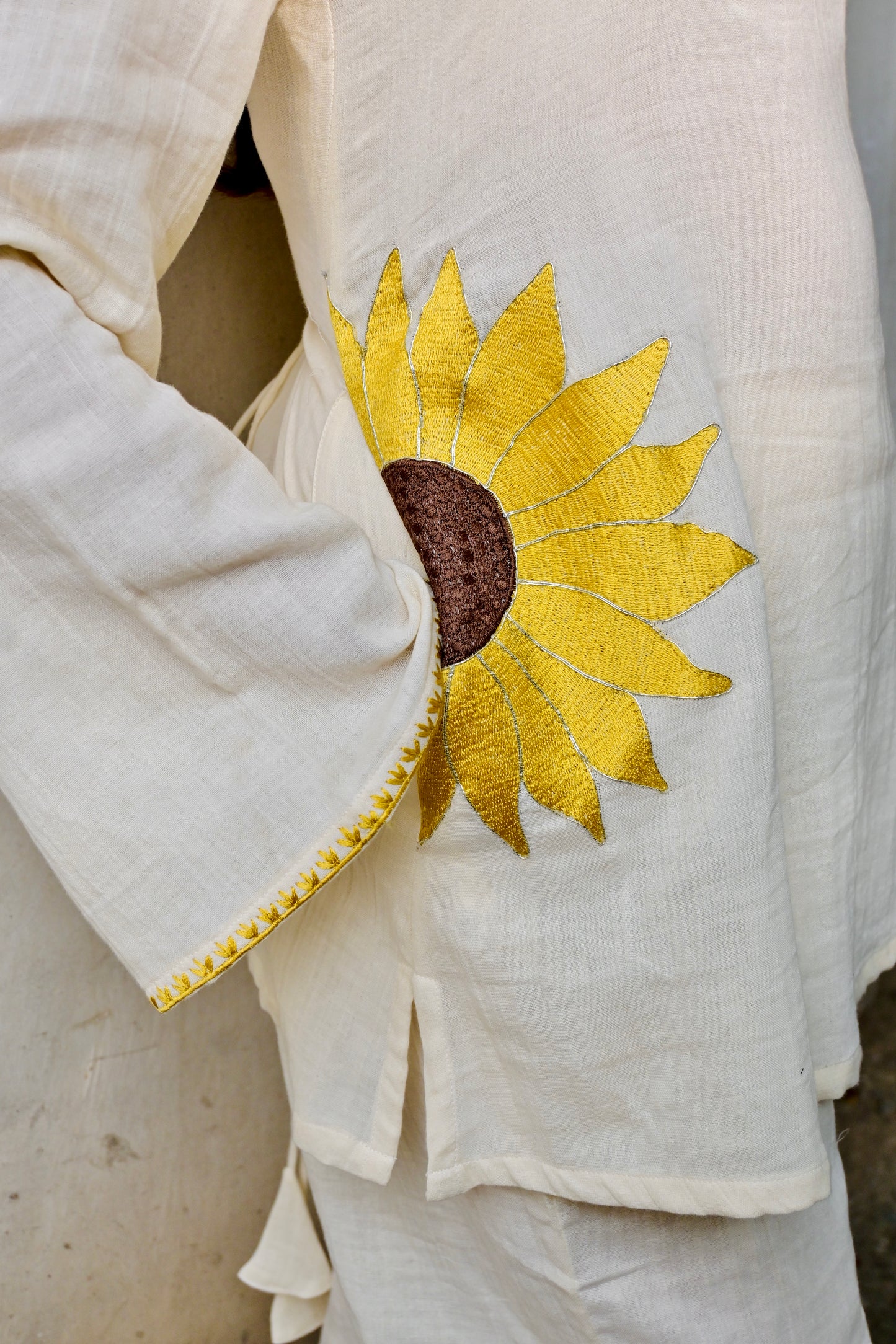 Ivory Sunflower Co-Ord Set