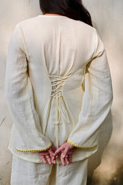 Ivory Sunflower Co-Ord Set