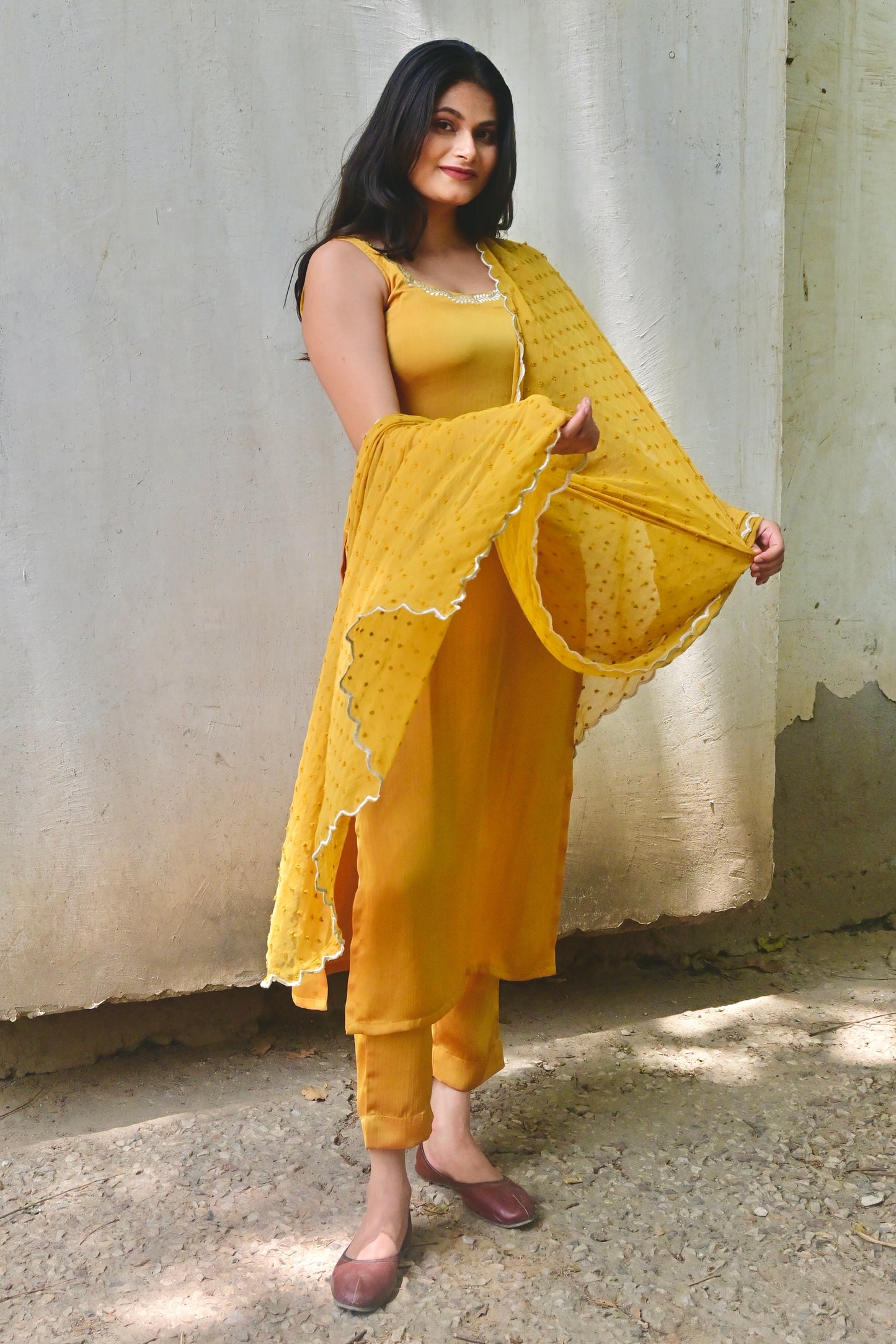 Mustard Melody Suit Set