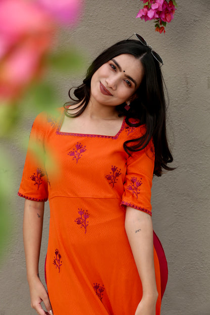 Tangerine blossom set