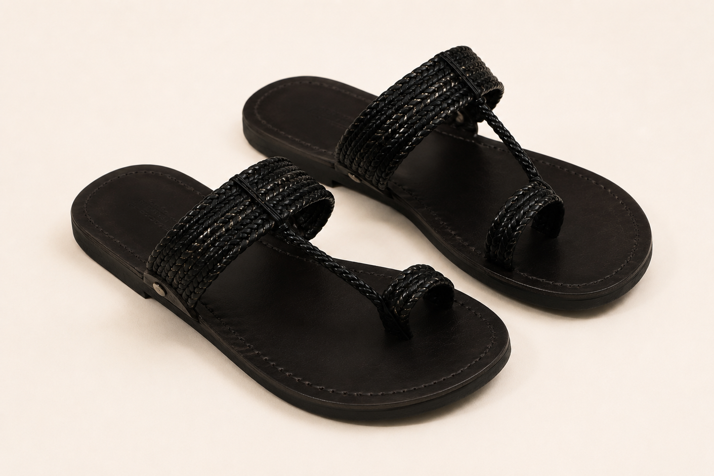 One Toe Kohlapuri Black